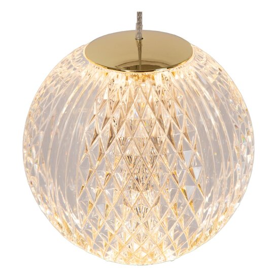 Lucide CINTRA - Pendant lamp - Ø 32 cm - LED Dimb. - 5x4.7W 2700K - Transparent