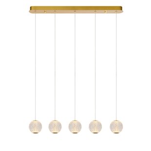 Lucide CINTRA - Pendant lamp - LED Dimb. - 5x4.7W 2700K - Transparent