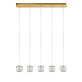 Lucide CINTRA - Pendant lamp - LED Dimb. - 5x4.7W 2700K - Transparent