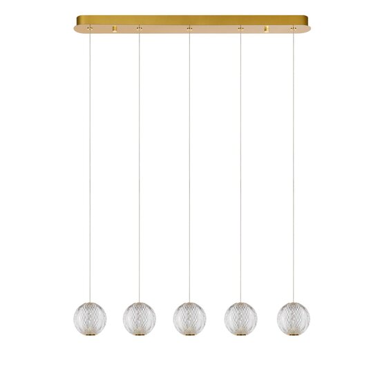 Lucide CINTRA - Hängelampe - LED Dim. - 5x4,7W 2700K - Transparent