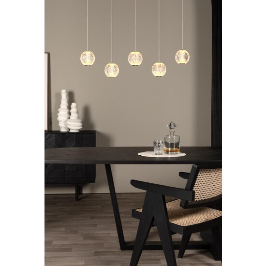 Lucide CINTRA - Hanglamp - LED Dimb. - 5x4,7W 2700K - Transparant