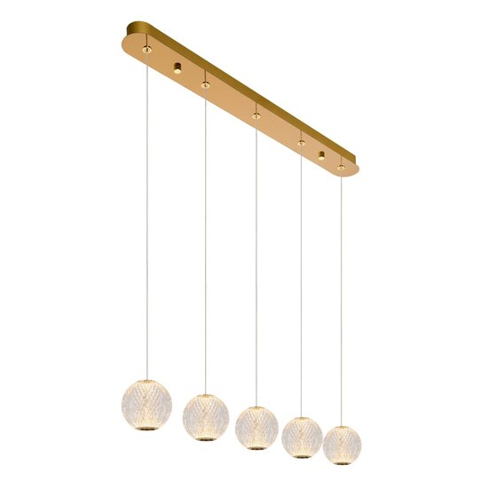 Lucide CINTRA - Pendant lamp - LED Dimb. - 5x4.7W 2700K - Transparent