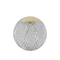 Lucide CINTRA - Lámpara de mesa recargable - Accu/Batería - Ø 11 cm - LED Dim. - 1x2W 2700K - 3 pasos de atenuación - Transparente