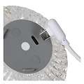 Lucide CINTRA - Lámpara de mesa recargable - Accu/Batería - Ø 11 cm - LED Dim. - 1x2W 2700K - 3 pasos de atenuación - Transparente