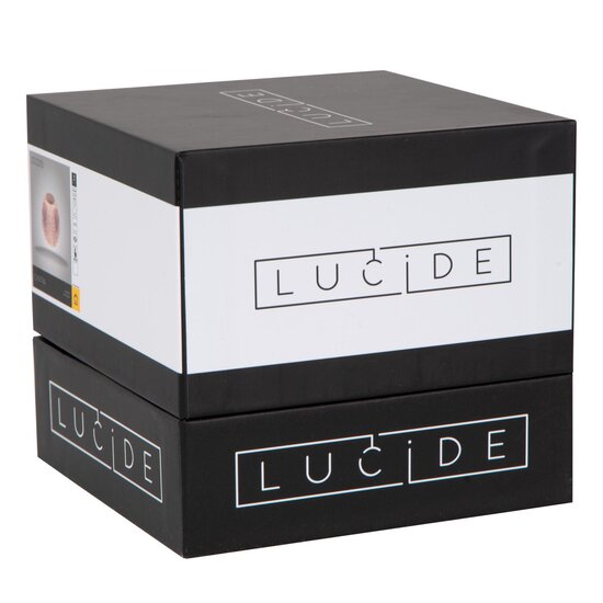 Lucide CINTRA - Wiederaufladbare Tischleuchte - Akku/Batterie - Ø 11 cm - LED Dim. - 1x2W 3000K - 3 StepDim - Transparent
