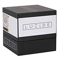 Lucide CINTRA - Lámpara de mesa recargable - Accu/Batería - Ø 9 cm - LED Dim. - 1x1.5W 2700K - 3 pasos de atenuación - Transparente