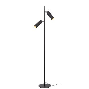 Lucide CLUBS - Vloerlamp - 2xGU10 - Zwart