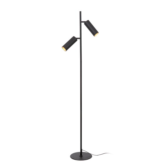 Lucide CLUBS - Vloerlamp - 2xGU10 - Zwart