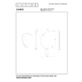 Lucide CURVE - Booglamp - LED Dimb. - 1x15W 2700K - Zwart