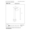 Lucid DINGO-LED - Pedestal lamp - LED Dimb. - GU10 - 1x5W 3000K - IP44 - Anthracite