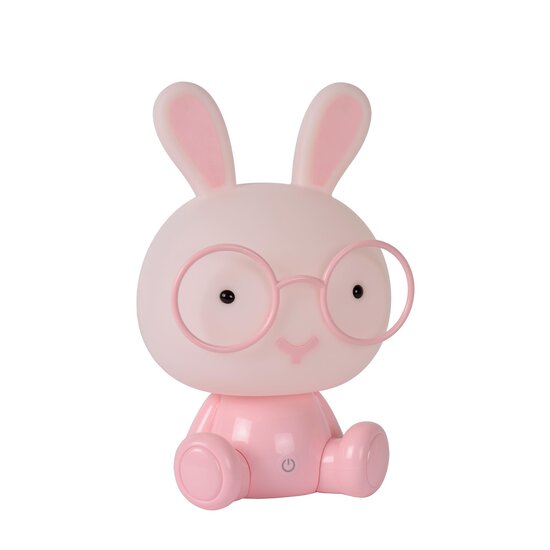 Lucide DODO RABBIT - Lámpara de mesa habitación infantil - LED Dimming. - 1x3W 4000K - 3 pasos de atenuación - Rosa
