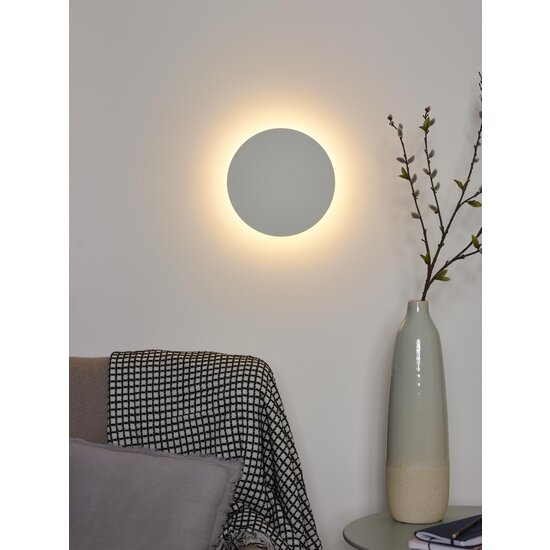 Lucide EKLYPS LED - Aplique - Ø 25 cm - LED - 1x9W 3000K - Blanco