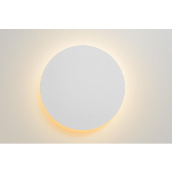 Lucide EKLYPS LED - Wandlamp - Ø 25 cm - LED - 1x9W 3000K - Wit