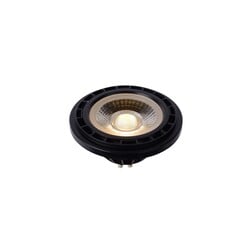 Lucide ES111 – LED-Lampe – Ø 11 cm – Dimmbar bis warmweiß – GU10 – 1 x 12 W, 2200 K/3000 K – Schwarz