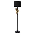 Lucide EXTRAVAGANZA CHIMP - Vloerlamp - Ø 35 cm - 1xE27 - Zwart