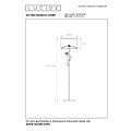 Lucide EXTRAVAGANZA CHIMP - Vloerlamp - Ø 35 cm - 1xE27 - Zwart
