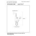 Lucide EXTRAVAGANZA CHIMP - Wandlamp - 1xE27 - Zwart