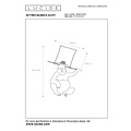 Lucide EXTRAVAGANZA GUST - Lampe de table - Ø 22 cm - 1 x E14 - Noir
