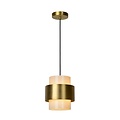 Lucide FIRMIN - Pendant lamp - Ø 20 cm - 1xE27 - Matt Gold / Brass
