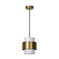 Lucide FIRMIN - Hanglamp - Ø 20 cm - 1xE27 - Mat Goud / Messing