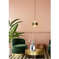 Lucide FIRMIN - Hanglamp - Ø 20 cm - 1xE27 - Mat Goud / Messing