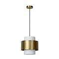 Lucide FIRMIN - Pendant lamp - Ø 30 cm - 1xE27 - Matt Gold / Brass