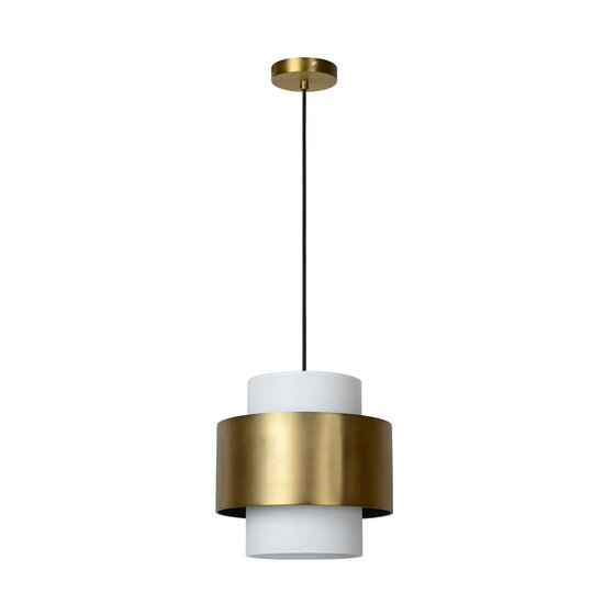 Lucide FIRMIN - Pendant lamp - Ø 30 cm - 1xE27 - Matt Gold / Brass