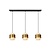 Lucide FIRMIN - Pendant lamp - 3xE27 - Matt Gold / Brass