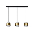 Lucide FIRMIN - Hanglamp - 3xE27 - Mat Goud / Messing