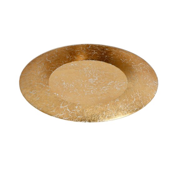 Lucide FOSKAL - Plafonnier - Ø 34,5 cm - LED - 1x12W 2700K - Laiton