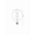 Lucide G95 – Glühlampe – Ø 9,5 cm – LED-Dimmung. - E27 - 1x4,9W 2200K - Bernstein