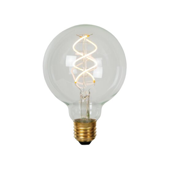Lucide G95 - Filament lamp - Ø 9.5 cm - LED Dimming. - E27 - 1x4.9W 2700K - Transparent