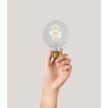 Lucide G95 - Filament lamp - Ø 9.5 cm - LED Dimming. - E27 - 1x4.9W 2700K - Transparent