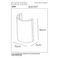 Lucide GIPSY - Wandlamp - 1xG9 - Wit