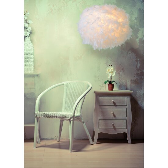 Lucide GOOSY SOFT - Lámpara colgante - Ø 50 cm - 1xE27 - Blanco