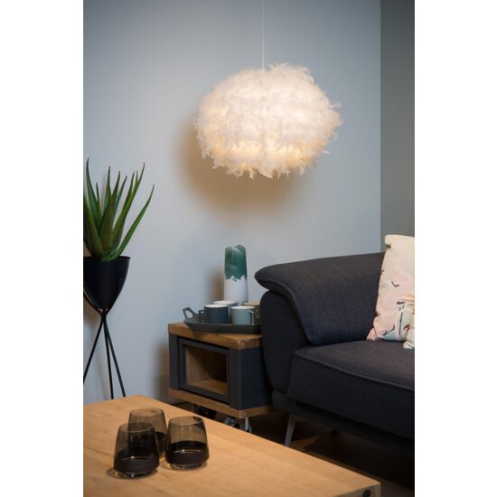 Lucide GOOSY SOFT - Pendant lamp - Ø 50 cm - 1xE27 - White