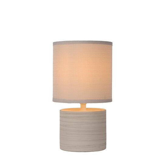 Lucide GREASBY - Tischleuchte - Ø 14 cm - 1xE14 - Beige