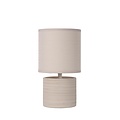 Lucide GREASBY - Lámpara de mesa - Ø 14 cm - 1xE14 - Beige