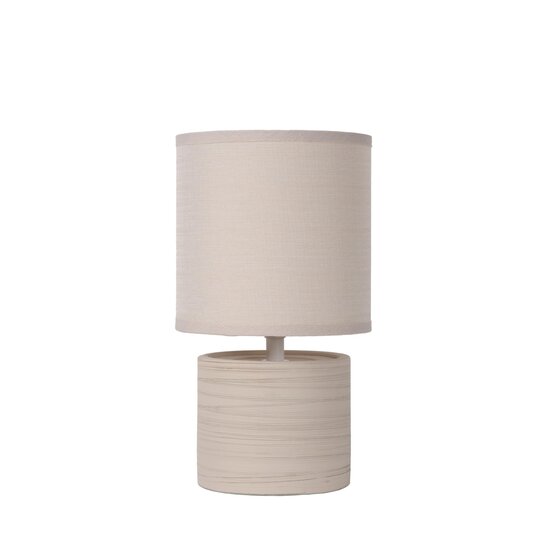 Lucide GREASBY - Tafellamp - Ø 14 cm - 1xE14 - Beige