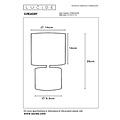 Lucide GREASBY - Lámpara de mesa - Ø 14 cm - 1xE14 - Beige