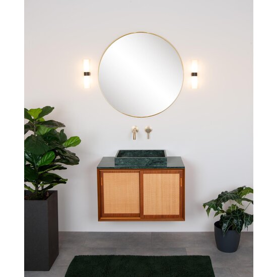 Lucide JESSE - Applique Salle de Bain - 2xG9 - IP44 - Noir