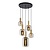 Lucide JOANET - Hanglamp - Ø 66 cm - 5xE27 - Fumé