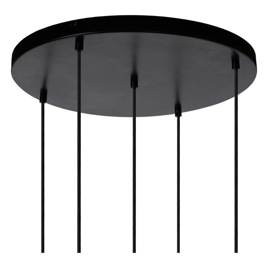 Lucide JOANET - Hanging lamp - Ø 66 cm - 5xE27 - Fumé