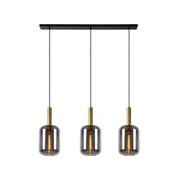 Lucide JOANET - Suspension - 3xE27 - Fumé