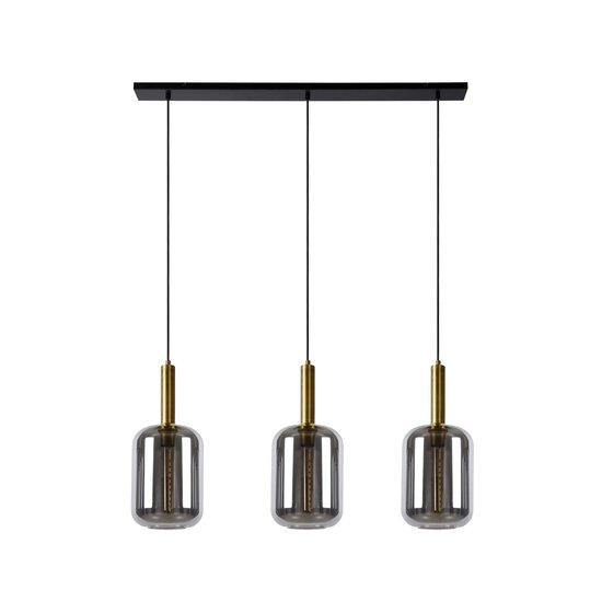 Lucide JOANET - Hanging lamp - 3xE27 - Fumé