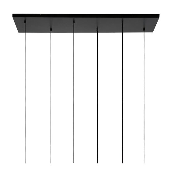 Lucide JOANET - Hanging lamp - 6xE27 - Fumé