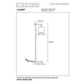 Lucide JOANET - Floor lamp - 1xE27 - Smoked