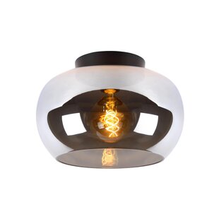 Lucide JUDI - Ceiling lamp - Ø 30.5 cm - 1xE27 - Fumé