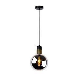 Lucide JULIUS - Lámpara colgante - Ø 20 cm - 1xE27 - Fumé