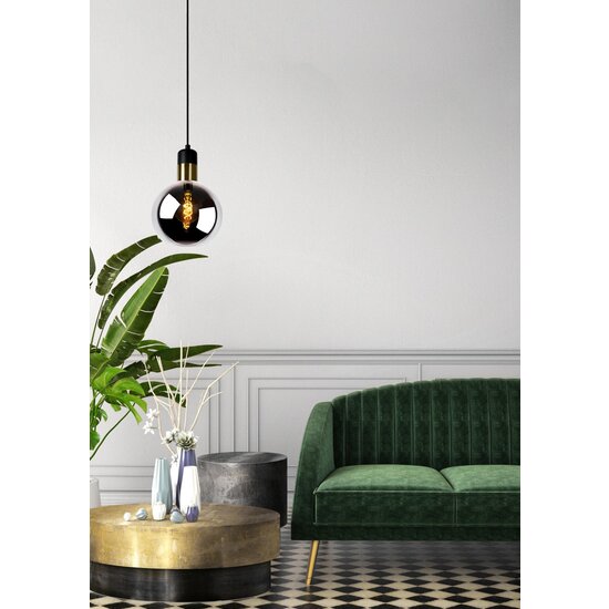 Lucide JULIUS - Hanglamp - Ø 20 cm - 1xE27 - Fumé